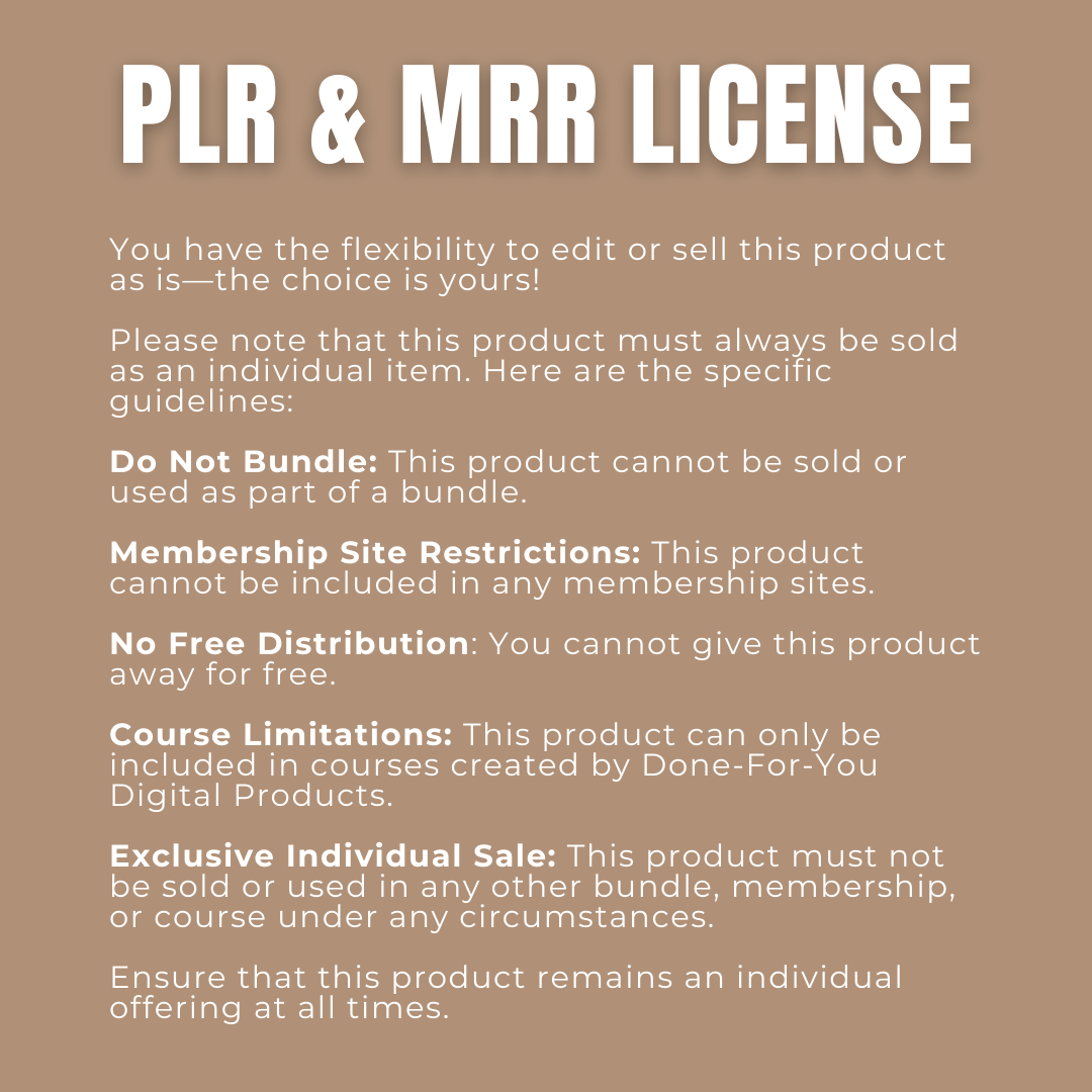 How To Create & Sell Digital Products with MRR + PLR