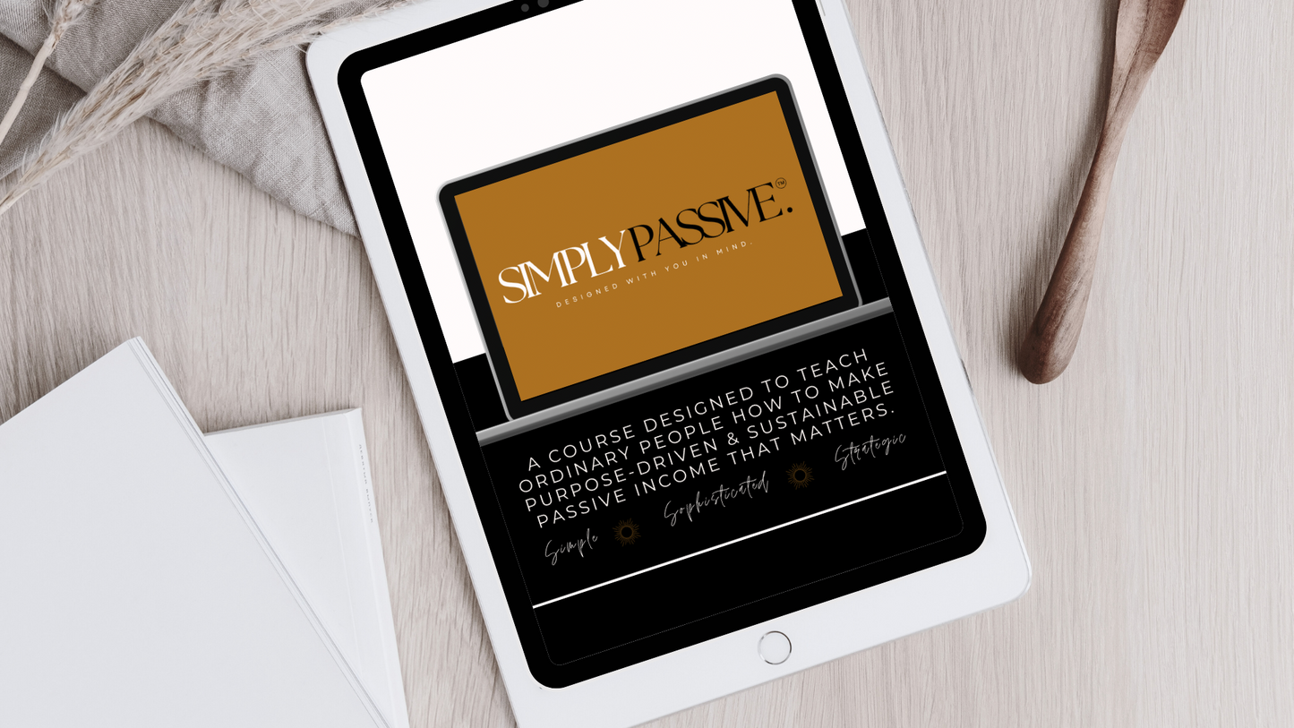 Simply Passive For Beginners Into Digital Marketing with MRR